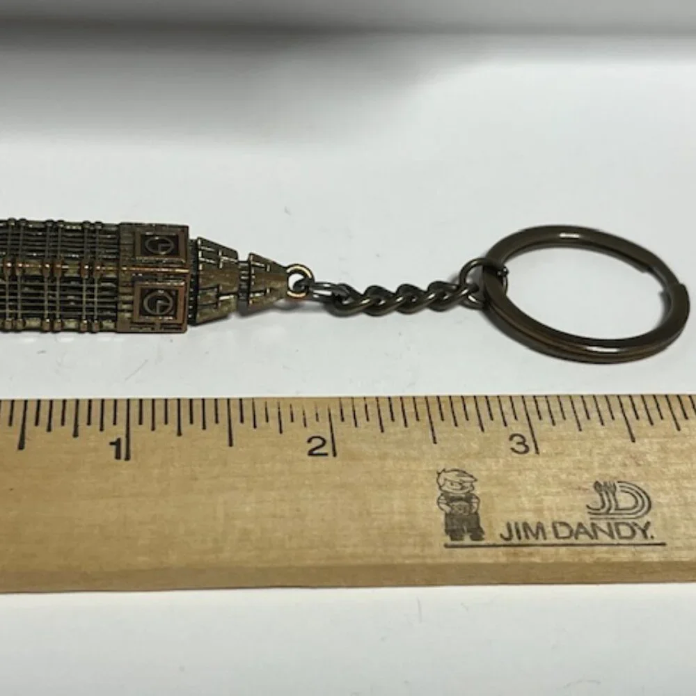 Miniature Metal Clock Tower Big Ben Keychain Keyring Charm